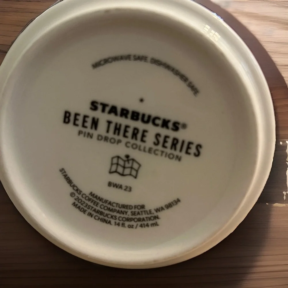 Starbucks Been There Series Pike Place 14oz Coffee Mug Seattle Collector EUC